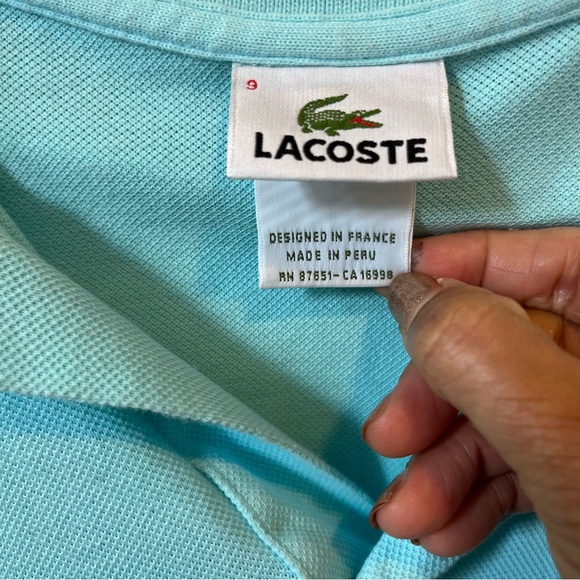 Lacoste Men’s Classic Fit Polo Size 4XL in Marquise Blue GUC - Picture 5 of 8